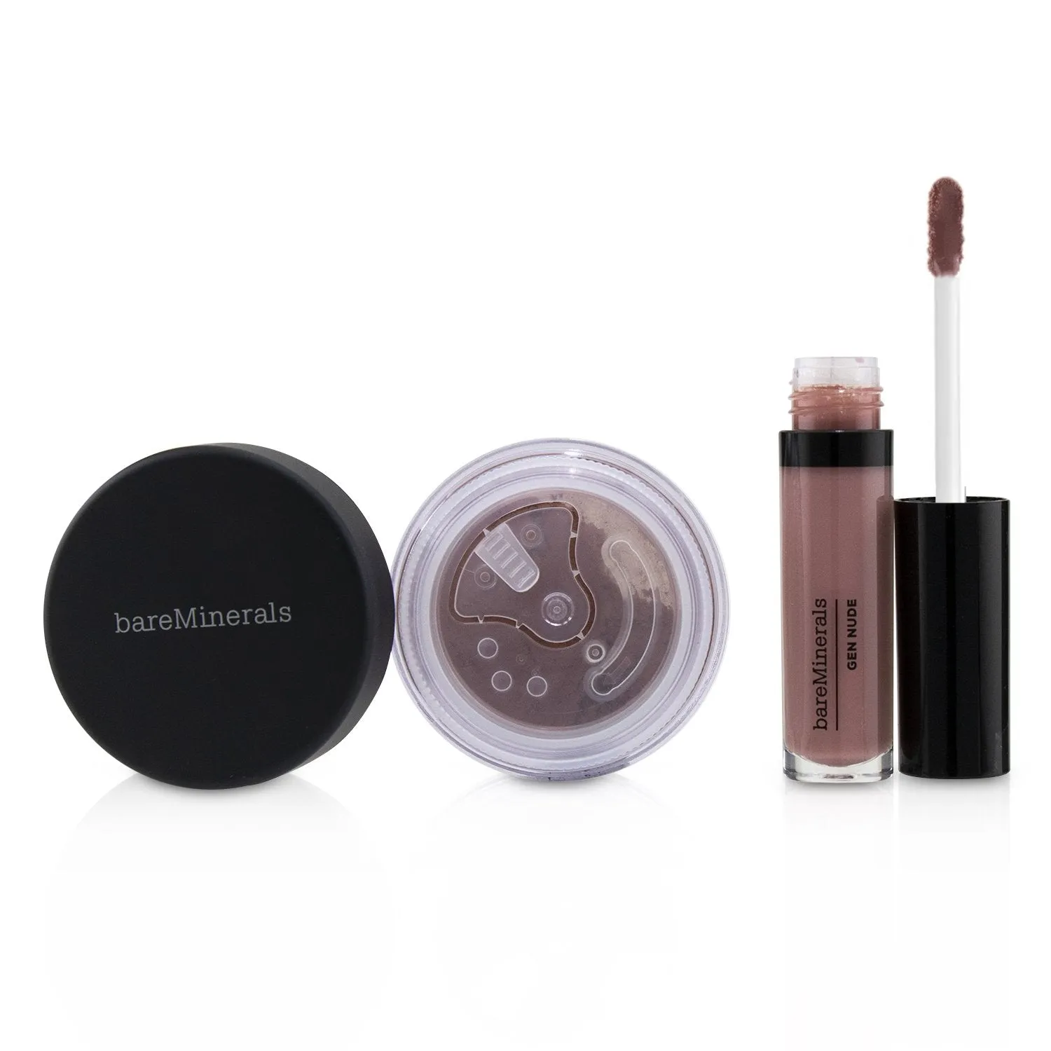 BareMinerals Destination Desert (1x Mini Lip Lacquer. 1x Blush)  2pcs