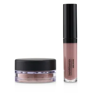 BareMinerals Destination Desert (1x Mini Lip Lacquer. 1x Blush)  2pcs