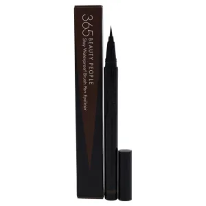 Beauty People 365 Stay Waterproof Brush Pen Eyeliner - 02 Unique Brown by Beauty People for Women - 0.017 oz Eyeliner