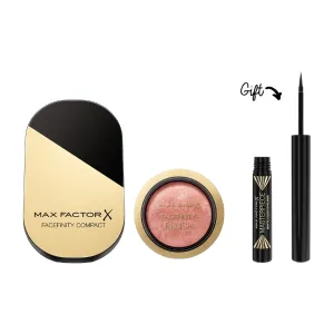 Facefinity Compact Foundation   Crme Puff Blush   FREE Eyeliner